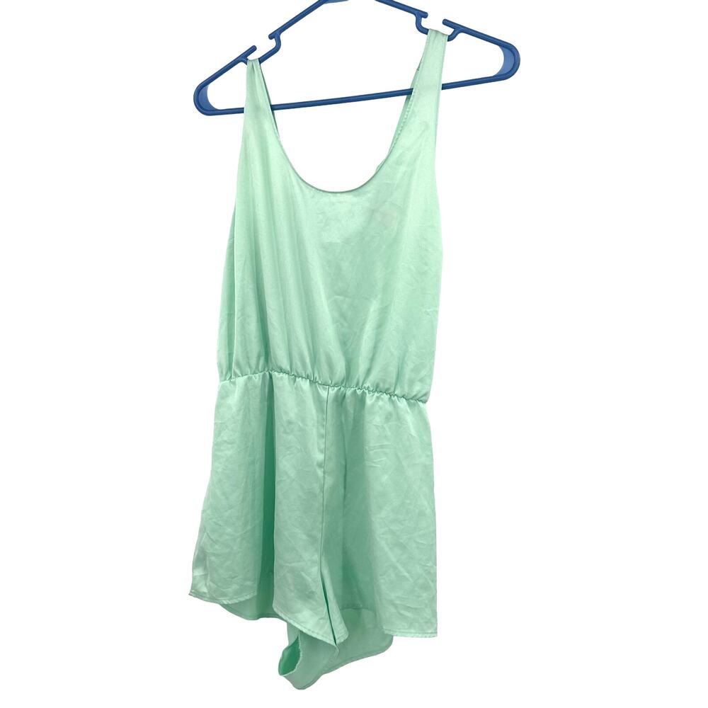 Victoria's Secret Size Medium‎ Sleepwear Mint Green Romper Nightie Loungewear